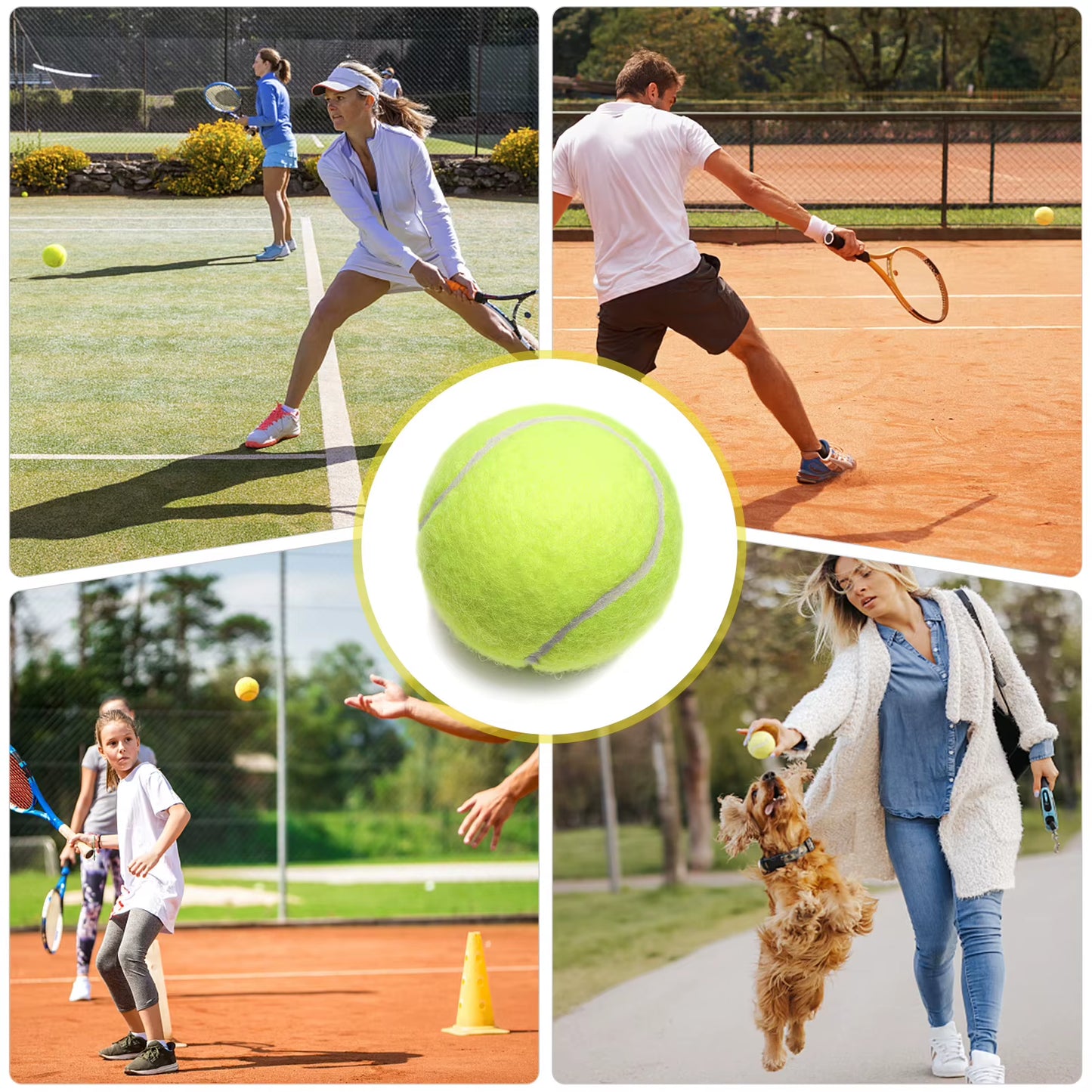 12 Packs Pressure Matching and Training Tennis Balls Sports Beach Tennis Tennis Practice
