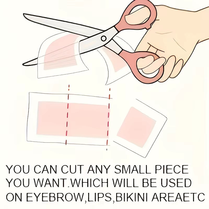 20Pcs Hair Removal Wax Paper for Lips, Facial Beard, Lips, Eyebrows, High Bikini Line, Multi-Purpose Hair Removal Wax Paper