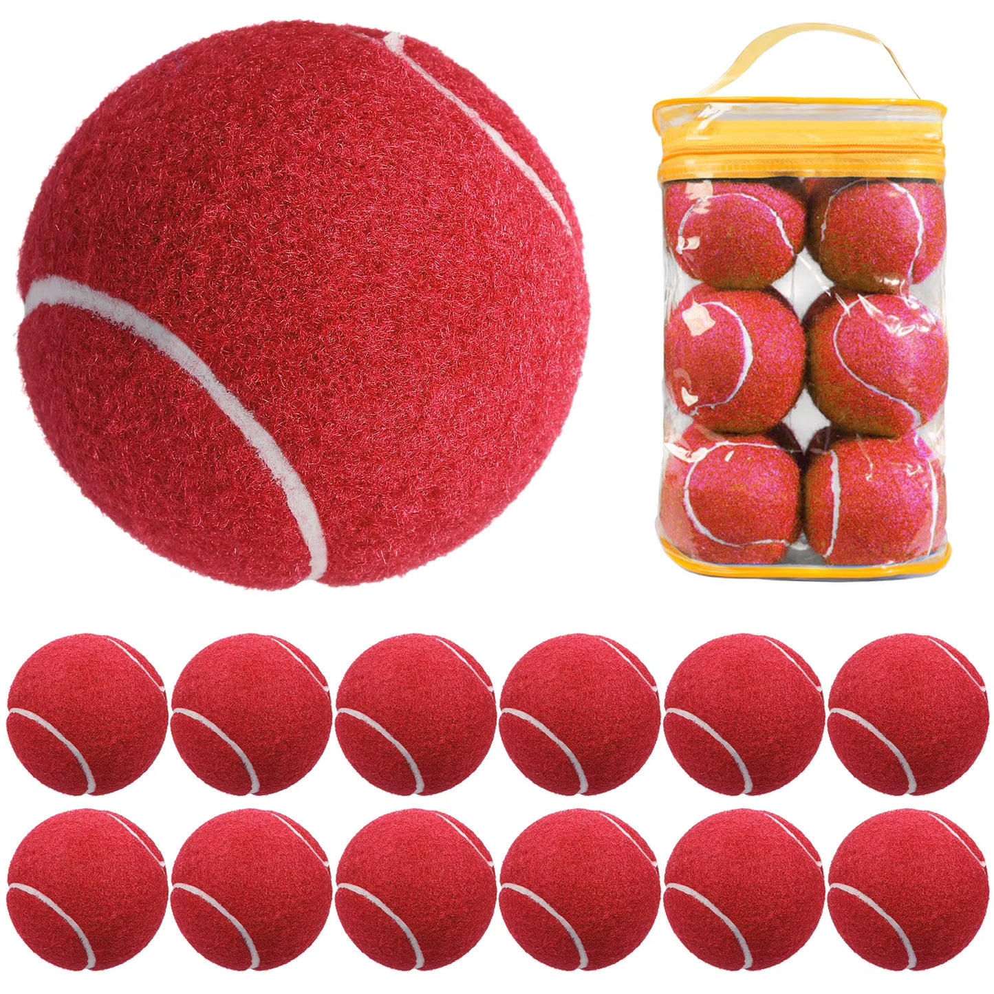 12 Packs Pressure Matching and Training Tennis Balls Sports Beach Tennis Tennis Practice
