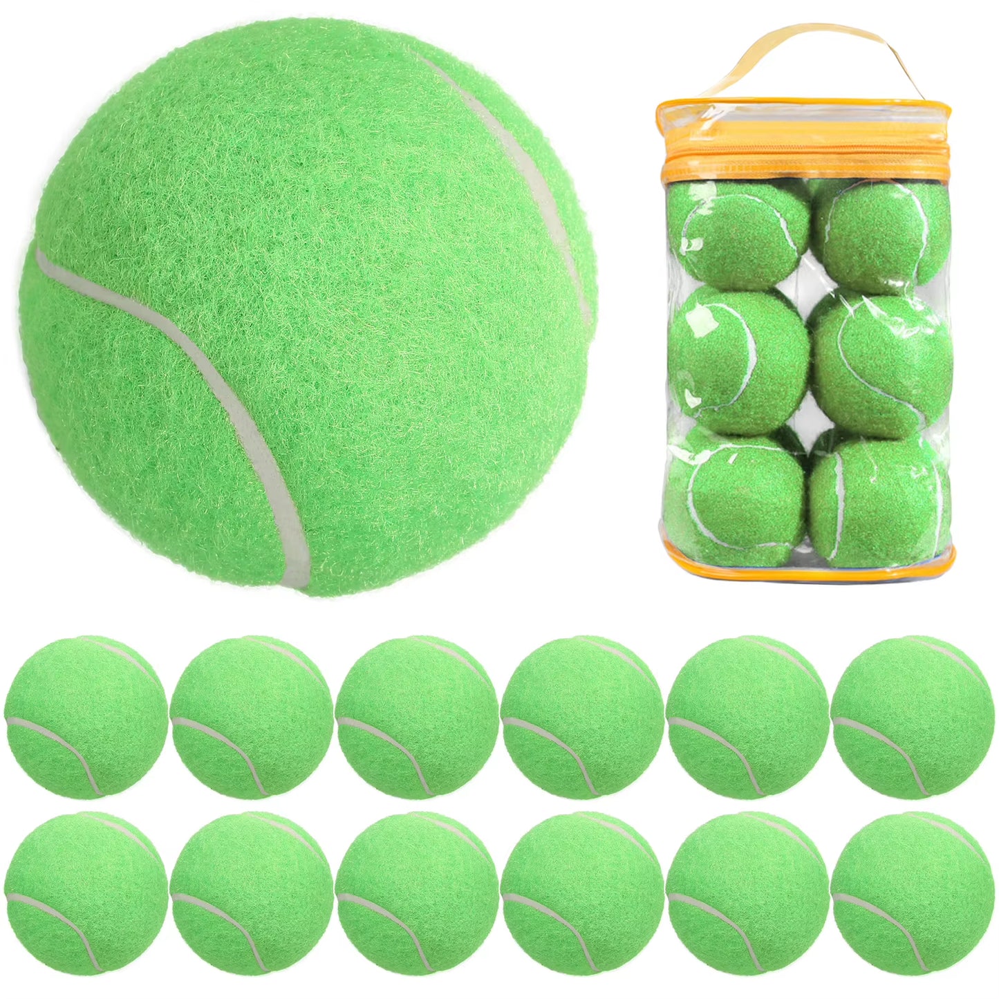 12 Packs Pressure Matching and Training Tennis Balls Sports Beach Tennis Tennis Practice