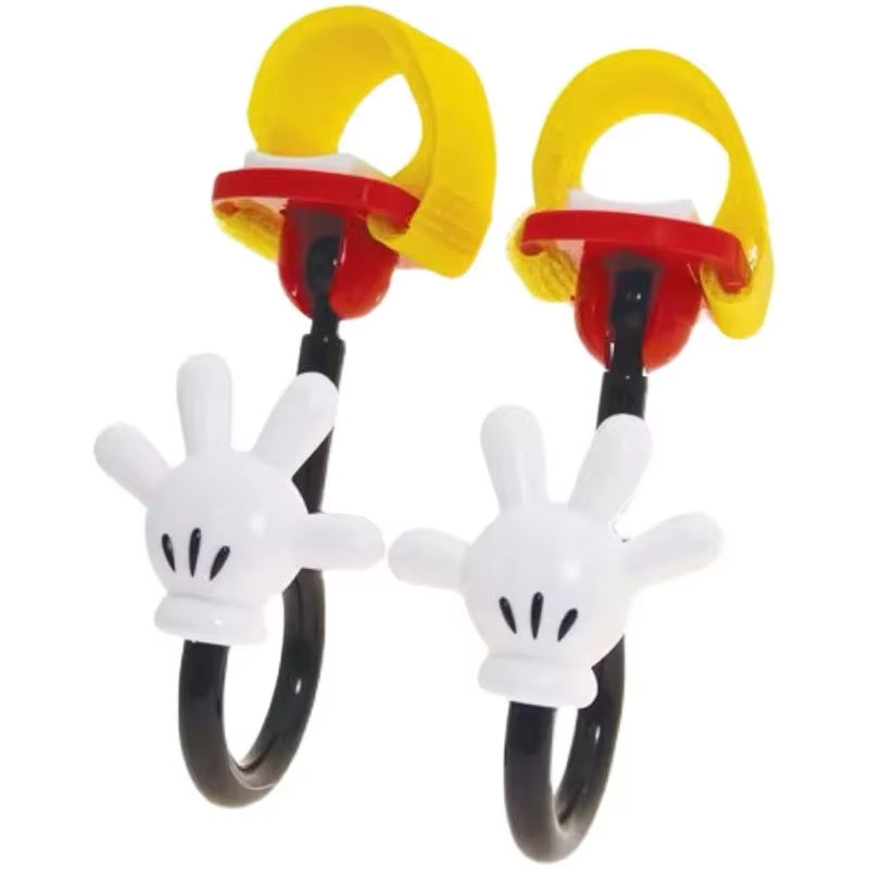 2PCS Pram Hook Stroller Baby Cartoon Hook Pram Rotate 360 Degree Rotatable Cart Organizer Pram Hook Crochet Stroller Accessories
