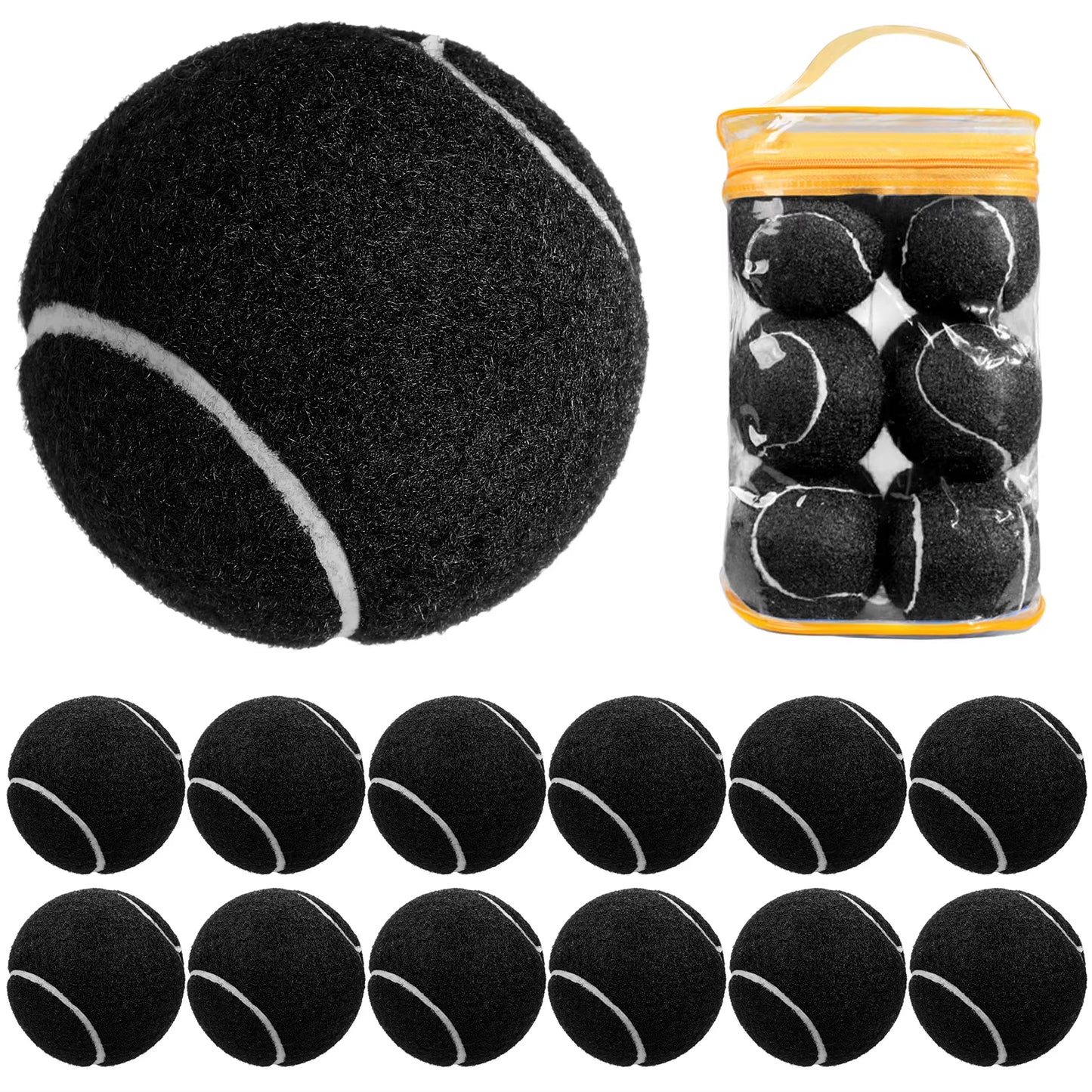 12 Packs Pressure Matching and Training Tennis Balls Sports Beach Tennis Tennis Practice