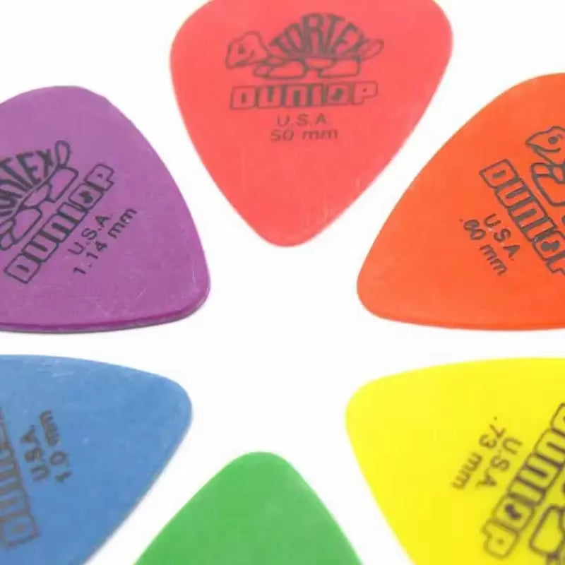 10Pcs Dunlop Guitar Picks Electric Guitar Parts Picks Accessories 6 Kinds Thickness Picks Acoustic Guitar