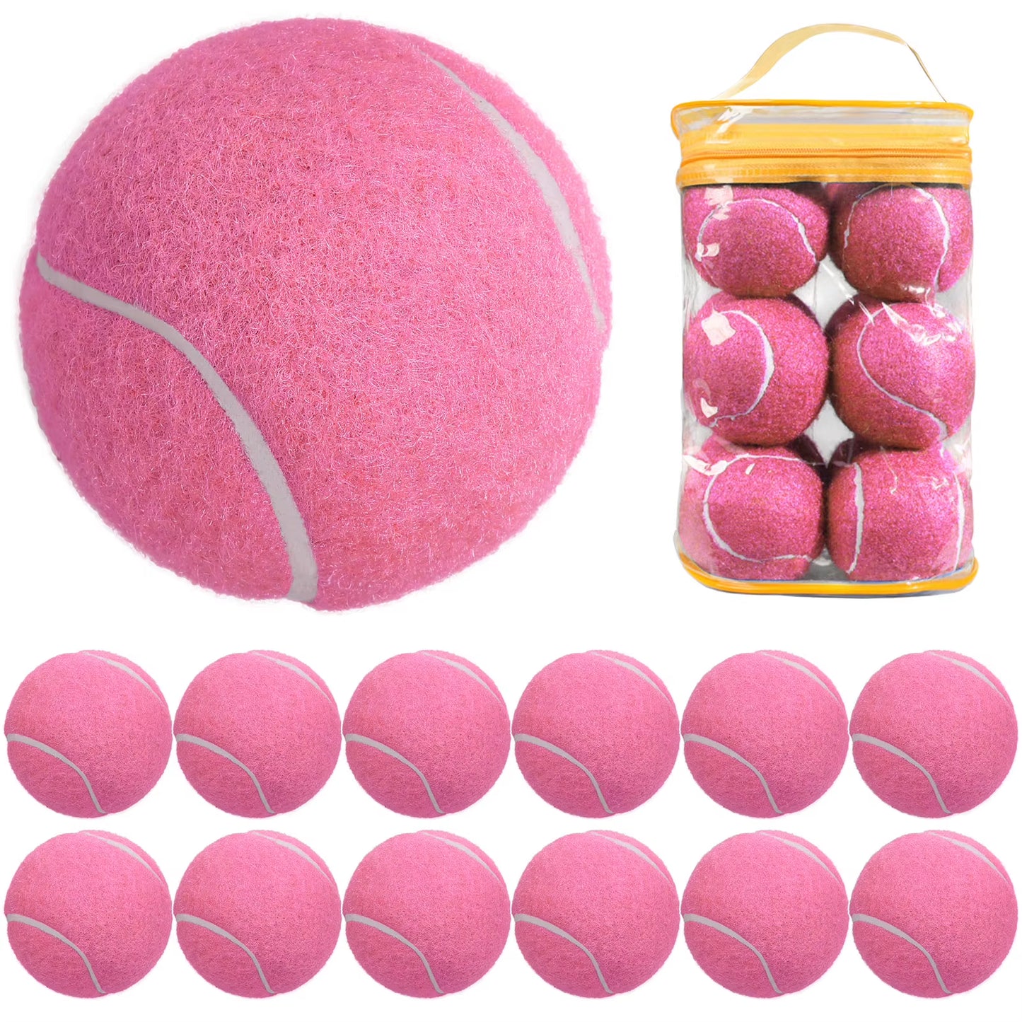 12 Packs Pressure Matching and Training Tennis Balls Sports Beach Tennis Tennis Practice