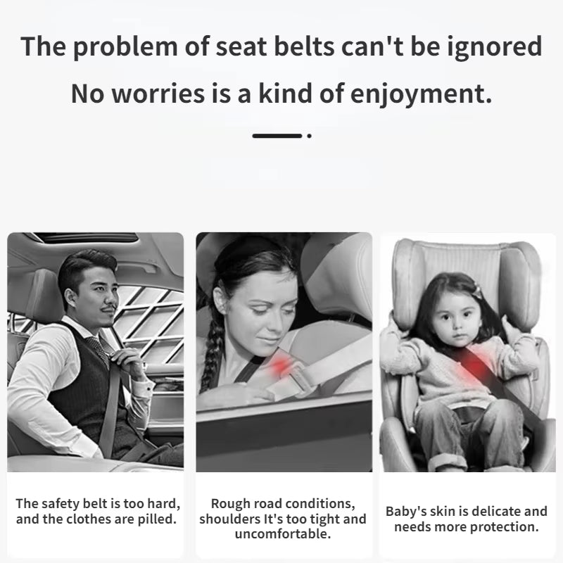 2PCS Universal Car Seat Belt Cover Adjustable Plush Car Safety Belt Cover Shoulder Pad for Kids Adults Car Interior Accessories
