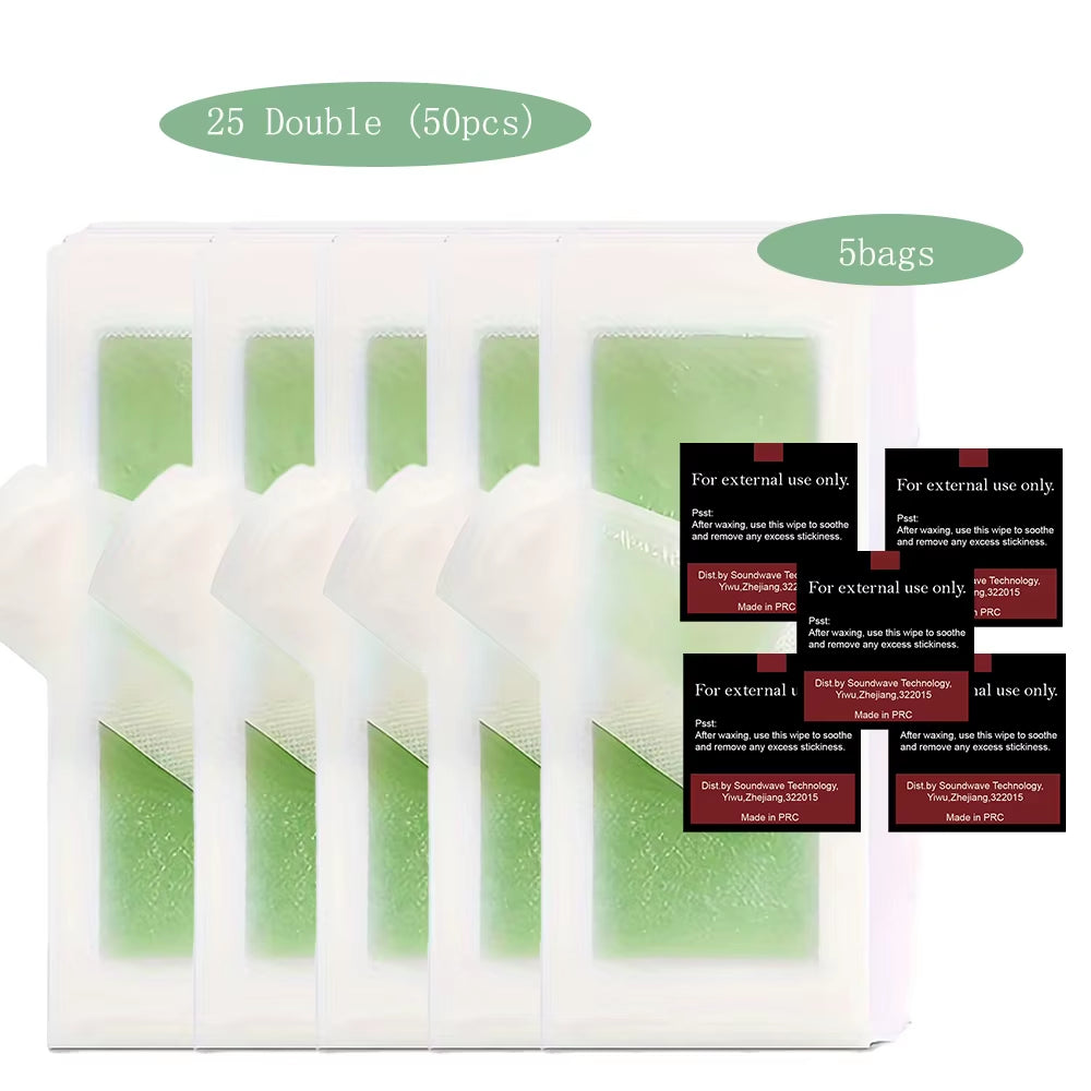 20Pcs Hair Removal Wax Paper for Lips, Facial Beard, Lips, Eyebrows, High Bikini Line, Multi-Purpose Hair Removal Wax Paper