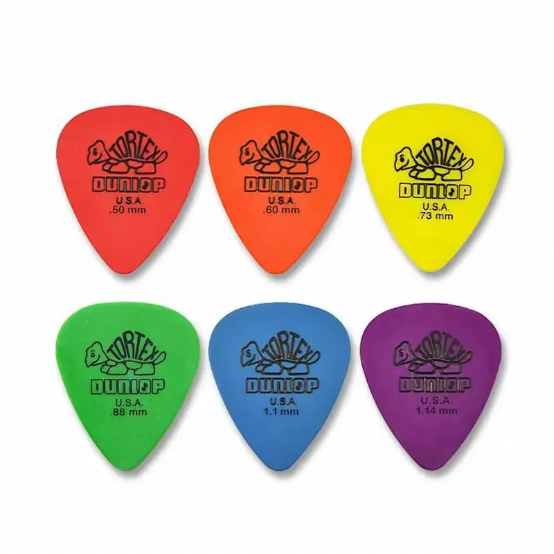 10Pcs Dunlop Guitar Picks Electric Guitar Parts Picks Accessories 6 Kinds Thickness Picks Acoustic Guitar