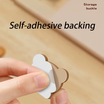 Worthbuy Desktop Cute Cable Organizers Holder Clips Desk Tidy Organiser Self Adhesive Cable Management Office Wire Cord Holder