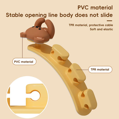 Worthbuy Desktop Cute Cable Organizers Holder Clips Desk Tidy Organiser Self Adhesive Cable Management Office Wire Cord Holder